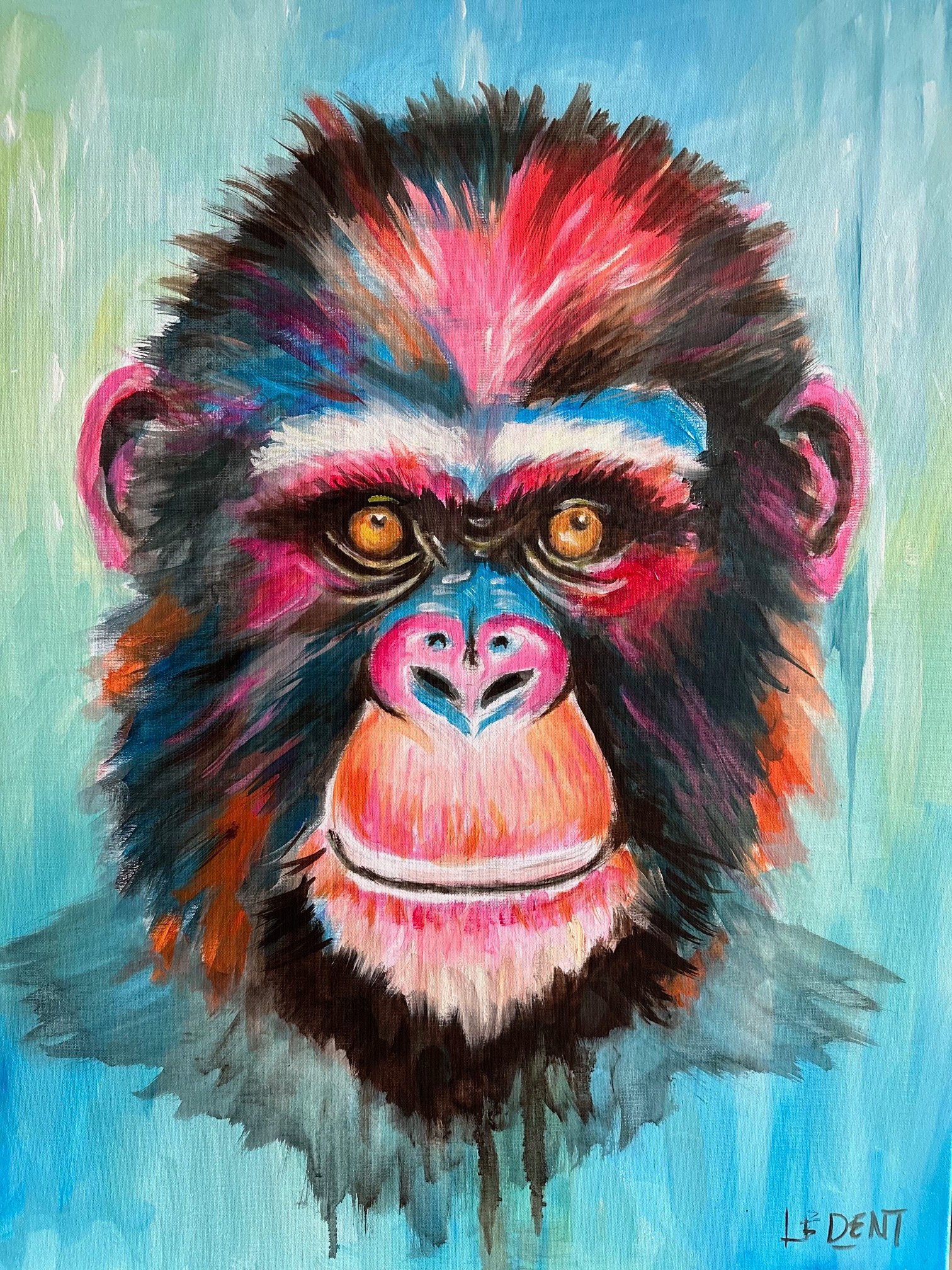 Peinture d'un singe